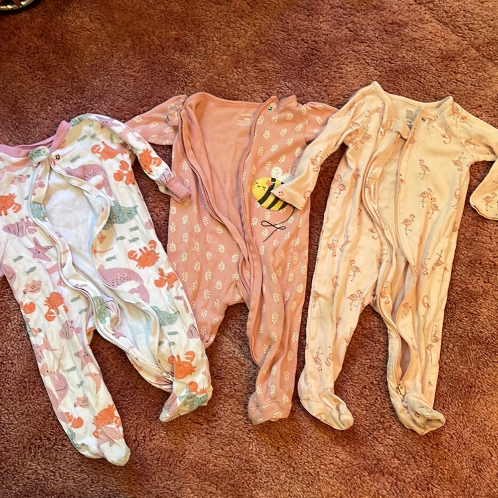 Baby girls nine months pajamas
